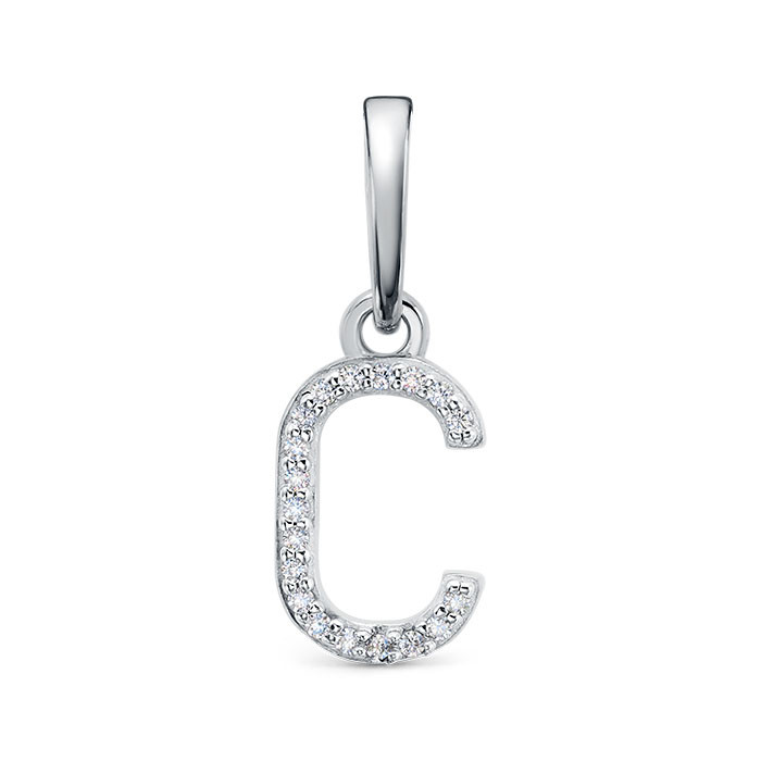 z3-11447 Подвеcка с фианитами. Серебро 925. 