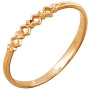 z1-7646 Кольцо без вставок. Золото 585.