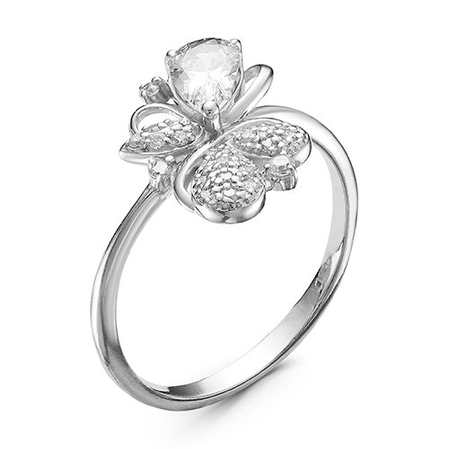 z1-9487 Кольцо с фианитами. Серебро 925. 