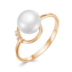 z1-9756 Кольцо с жемчугом. Золото 585.