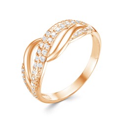 z1-9905 Кольцо с фианитами. Золото 585.