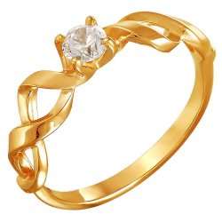 z1-8670 Кольцо с фианитами. Серебро 925.