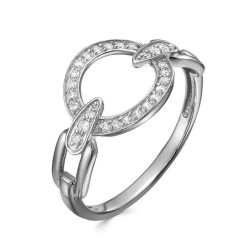 z1-11365 Кольцо с фианитами. Серебро 925.