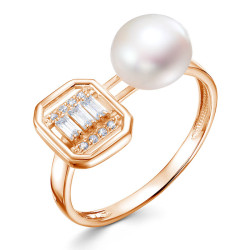 z1-11407 Кольцо с жемчугом. Золото 585.