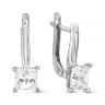 z2-9152 Серьги с фианитами. Серебро 925. 