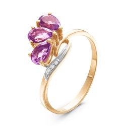 z1-8934 Кольцо с полудрагоценными вставками. Золото 585.