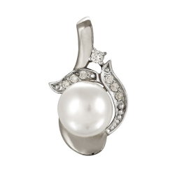 z3-8336 Подвеска с жемчугом. Серебро 925.