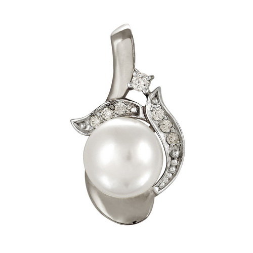 z3-8336 Подвеска с жемчугом. Серебро 925. 