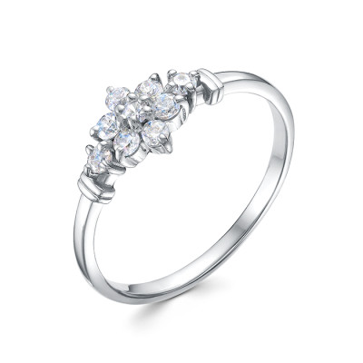 z1-10799 Кольцо с фианитами. Серебро 925.