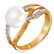 z1-8513 Кольцо с жемчугом. Золото 585. 
