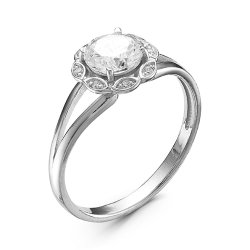 z1-9495 Кольцо с фианитами. Серебро 925.