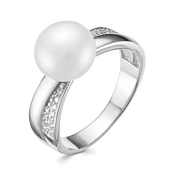 z1-9546 Кольцо с жемчугом. Серебро 925. 