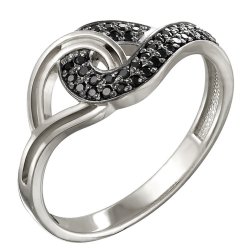 z1-8432 Кольцо с фианитами. Серебро 925.