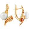 z2-5030 Серьги с жемчугом. Серебро 925. 