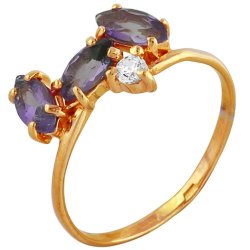 z1-115 Кольцо с фианитами. Серебро 925.