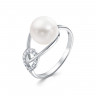 z1-10666 Кольцо с жемчугом. Серебро 925. 