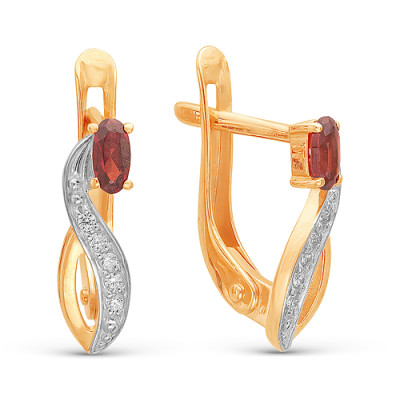 z2-8763 Серьги с фианитами. Серебро 925.