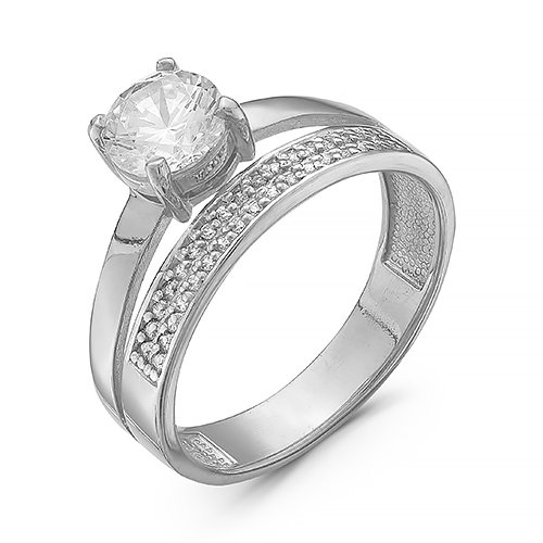 z1-8999 Кольцо с фианитом.Серебро 925. 
