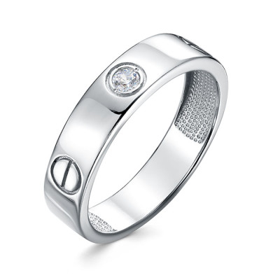 z1-11368 Кольцо с фианитами. Серебро 925.