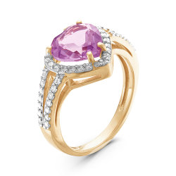 z1-8936 Кольцо с полудрагоценными вставками. Золото 585.