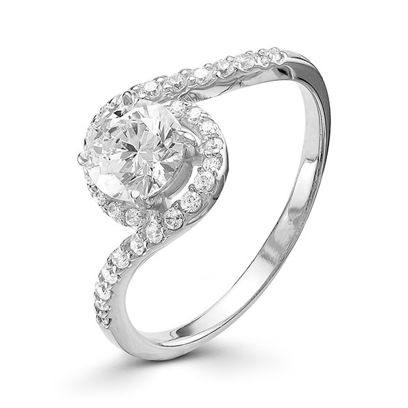 z1-9497 Кольцо с фианитами. Серебро 925. 