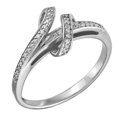 z1-8483 Кольцо с фианитами. Серебро 925.
