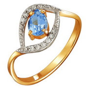 z1-8611 Кольцо с фианитами. Серебро 925.  