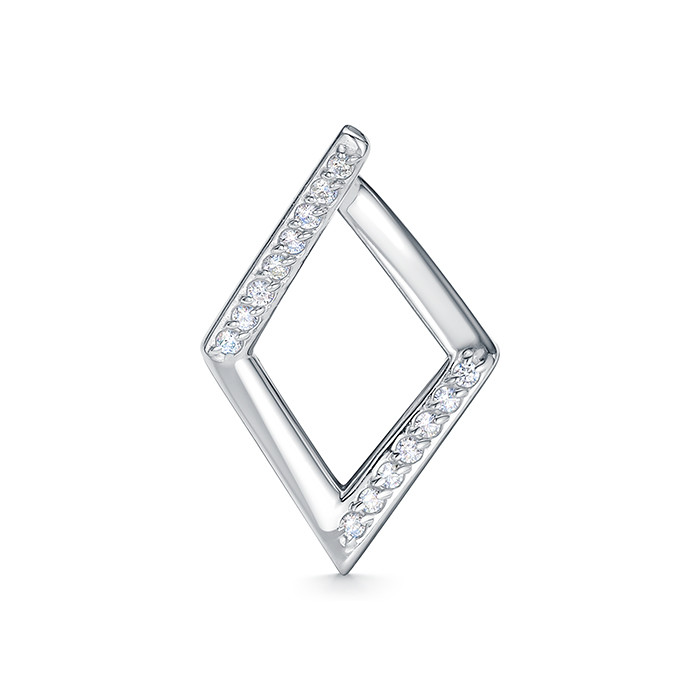 z3-10839 Подвеcка с фианитами. Серебро 925. 