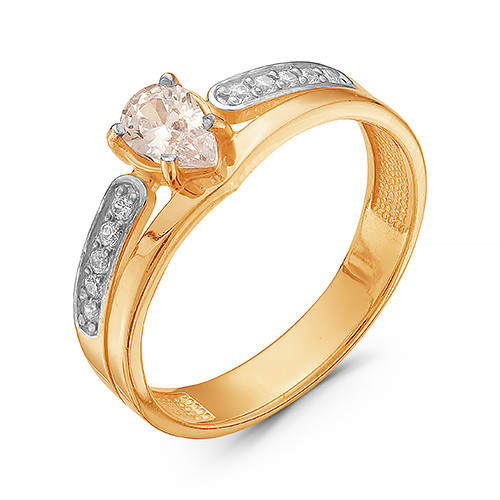 z1-8993 Кольцо с фианитами. Золото 585. 