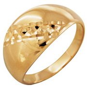 z1-7650 Кольцо без вставок. Золото 585.