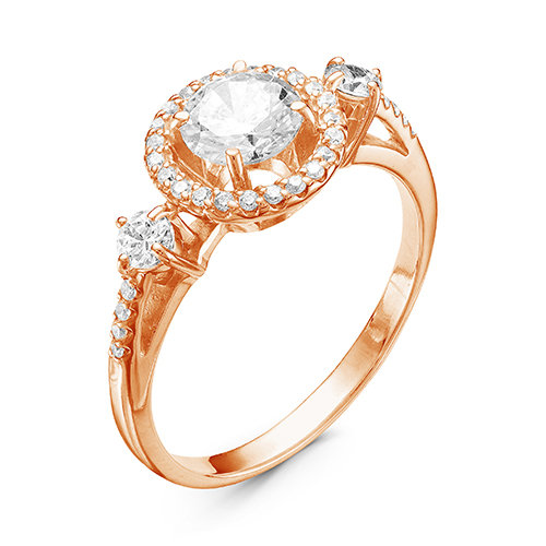 z1-9484 Кольцо с фианитами. Золото 585. 