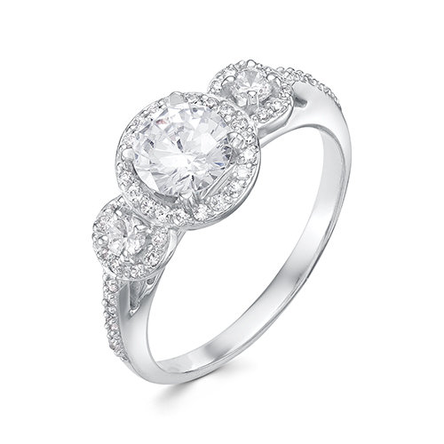 z1-9683 Кольцо с фианитами. Серебро 925. 
