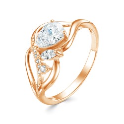 z1-9917 Кольцо с фианитами. Золото 585.