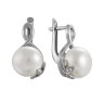 z2-8602 Серьги с жемчугом. Серебро 925. 