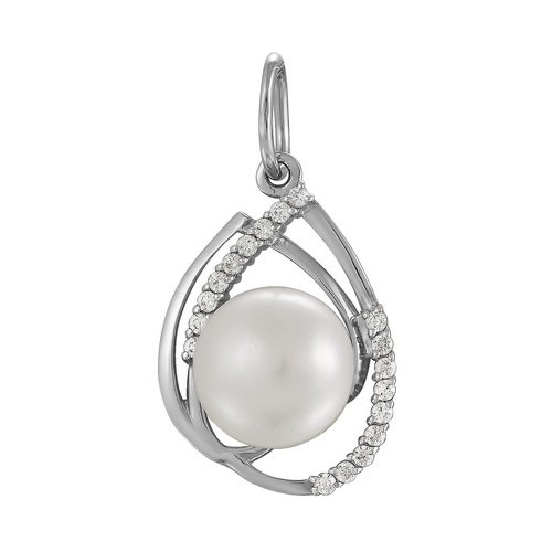 z3-7848 Подвеска с жемчугом. Серебро 925. 