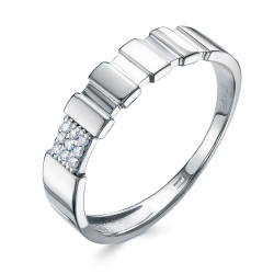 z1-11206 Кольцо с фианитами. Серебро 925.