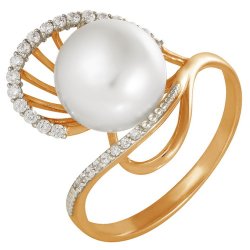 z1-7959 Кольцо с жемчугом. Золото 585.