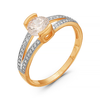 z1-8994 Кольцо с фианитами. Золото 585.