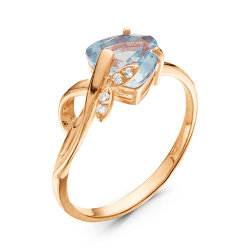 z1-9277 Кольцо с полудрагоценными вставками. Золото 585.