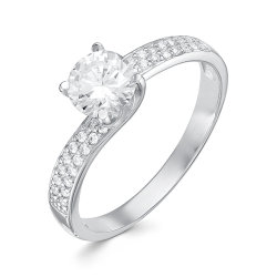 z1-9686 Кольцо с фианитами. Серебро 925.