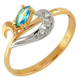 z1-027 Кольцо с фианитами. Серебро 925.