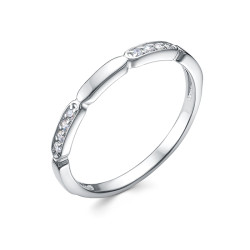 z1-10832 Кольцо с фианитами. Серебро 925.