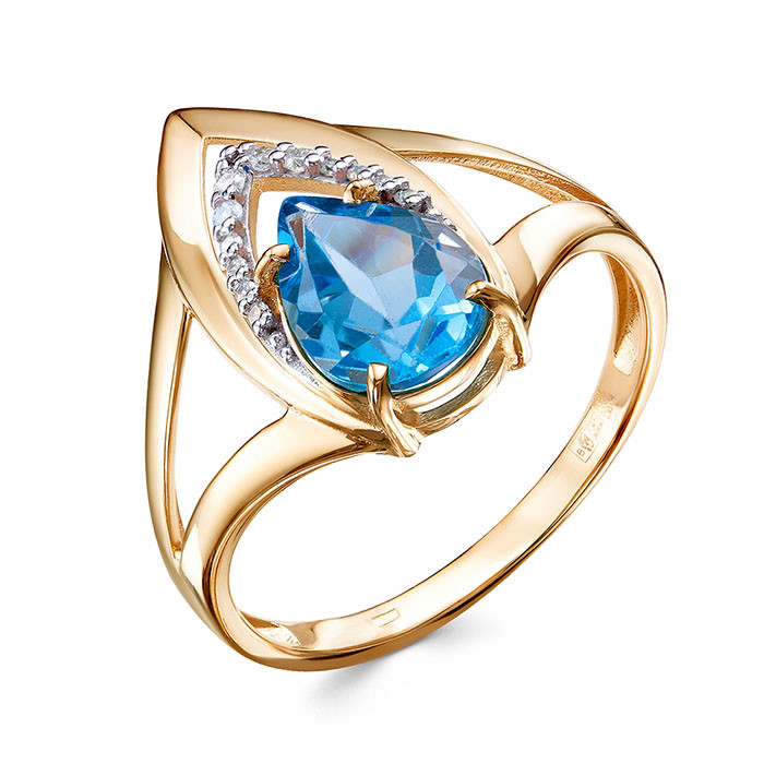 z1-11201 Кольцо с фианитами. Золото 585. 