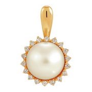 z3-8043 Подвеска с жемчугом. Золото 585.