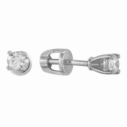 z2-084 zd Серьги с фианитами. Серебро 925.  