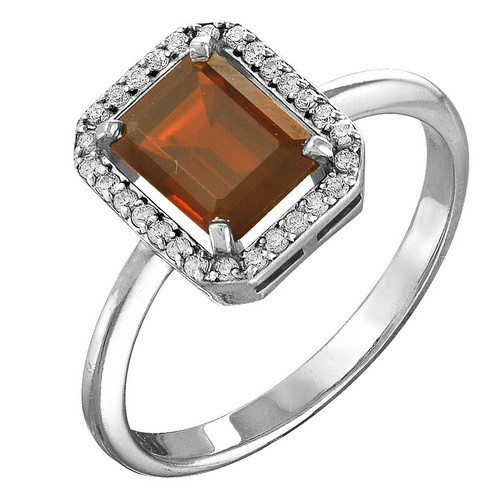 z1-8444 Кольцо с фианитами. Серебро 925.