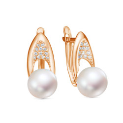 z2-11516 Серьги с жемчугом. Золото 585.