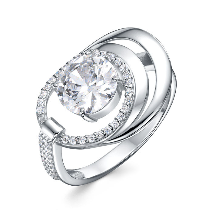 z1-11162 Кольцо с фианитами. Серебро 925.  