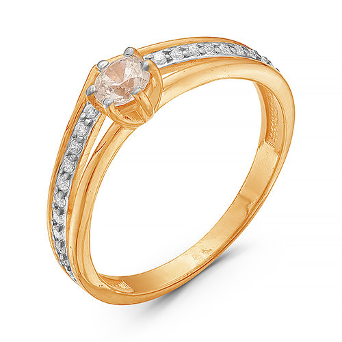 z1-8997 Кольцо с фианитами. Золото 585. 