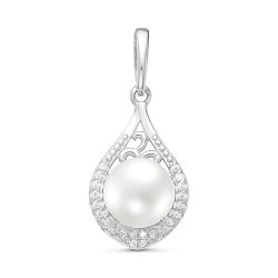 z3-9618 Подвеска с жемчугом. Серебро 925.